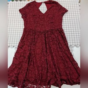 Torrid red lace dress